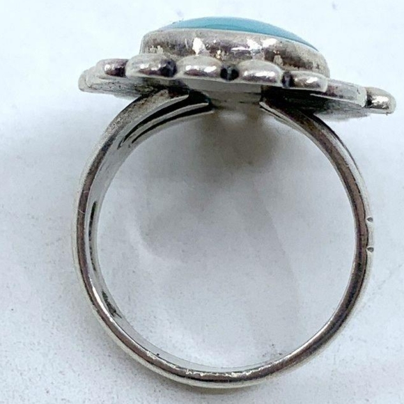Vintage Southwest Sterling Turquoise Ring - Picture 5 of 6